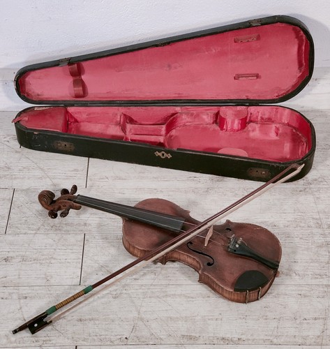 Antico violino con archetto - antico,