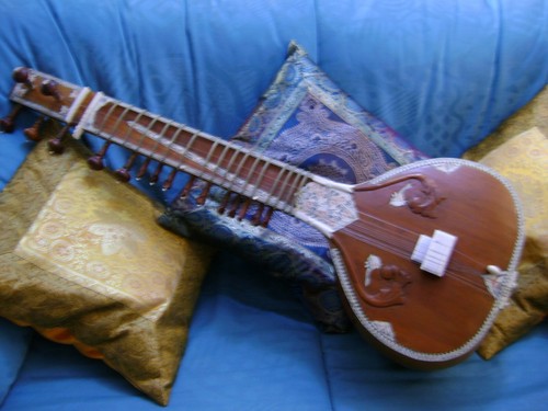 Sitar antico strumento - antico,